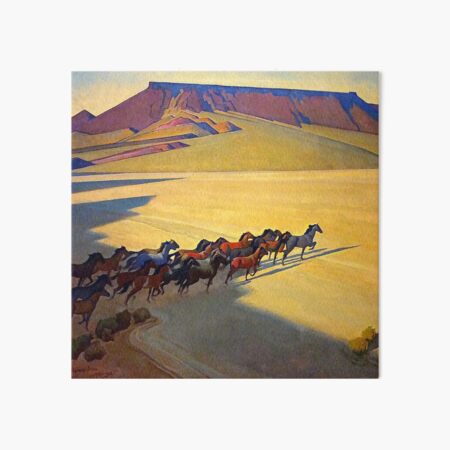 Item preview, “Wild Horses of Nevada” by Maynard Dixon designed and sold by PatricianneK.