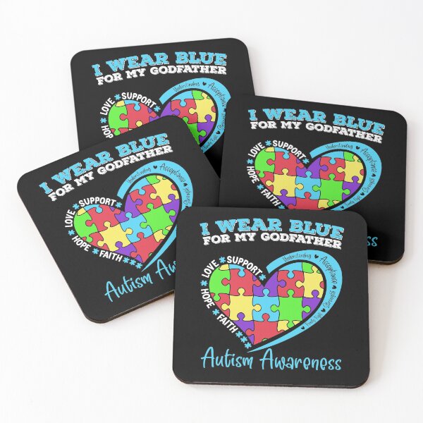 Item preview, I Wear Blue For My Godfather Autism Awareness designed and sold by Zeevla.