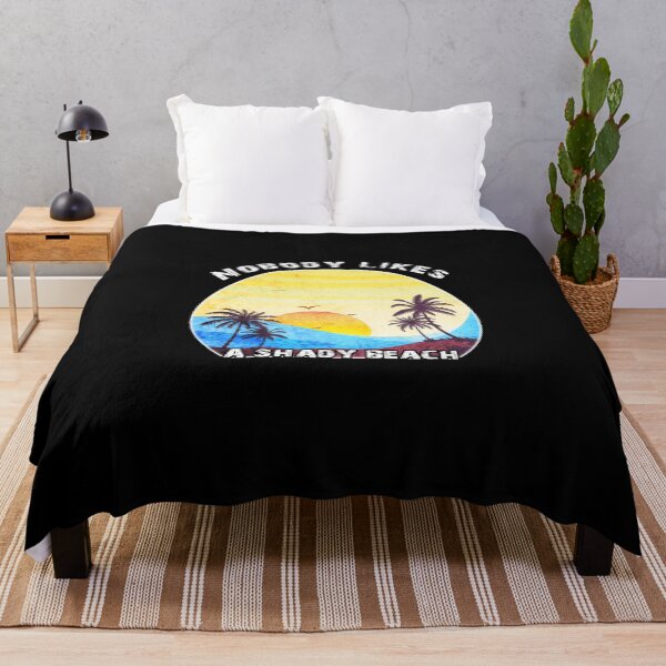 Item preview, Nobody Likes A Shady Beach , Cute Vacation Vintage Novelty Hilarious designed and sold by oussimakh.