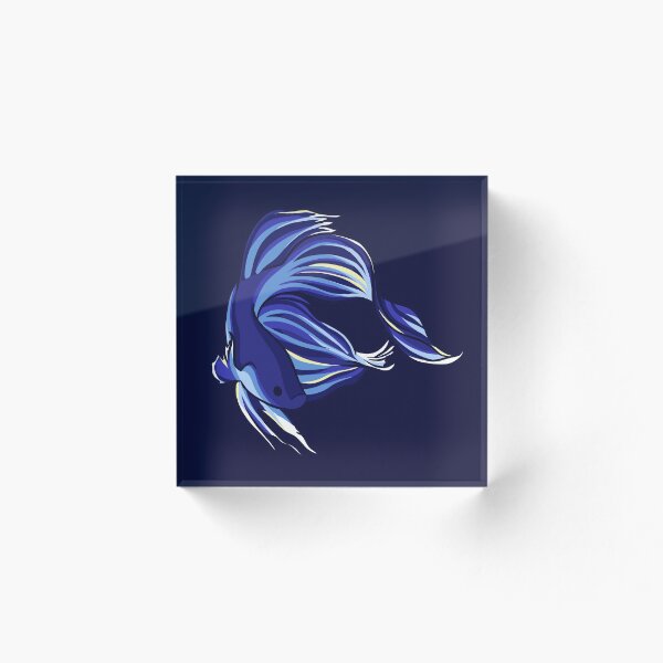 Item preview, Blue Crowntail Betta Fish designed and sold by muffinstandd.