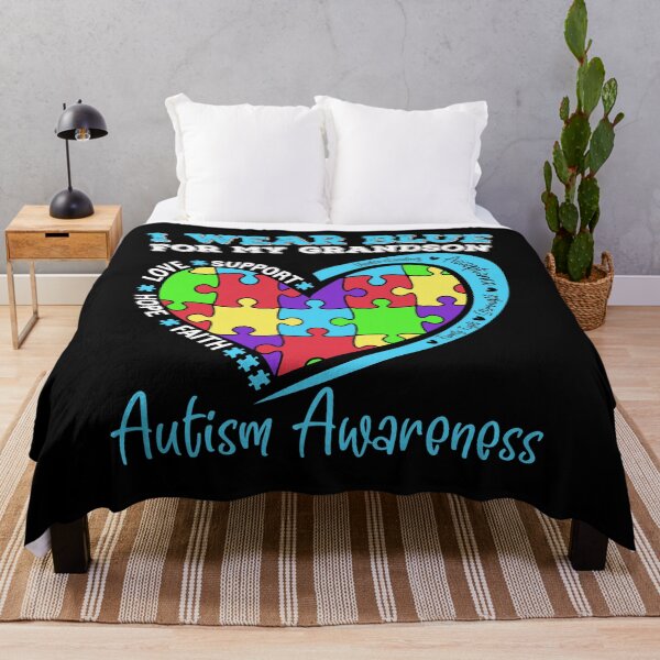 Item preview, I Wear Blue For My Grandson Autism Awareness designed and sold by Zeevla.