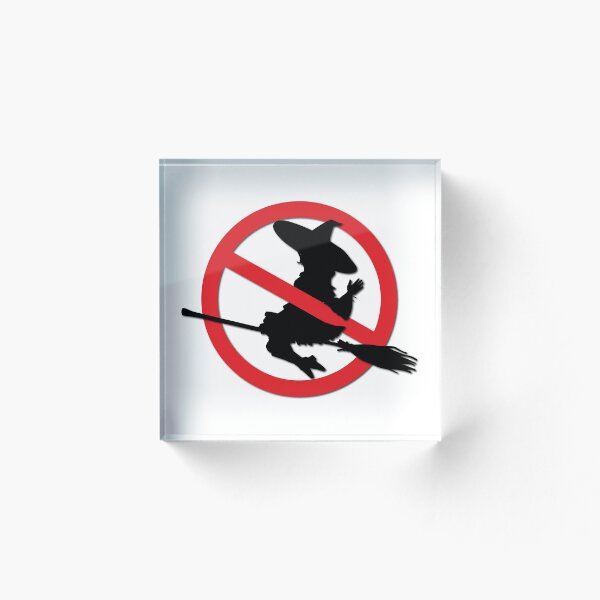 Item preview, Witches Prohibition Sign designed and sold by ProhibitionStickers.