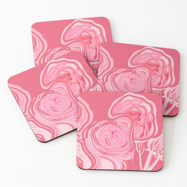 Artikelvorschau, Rosa Wirbel-Blumenmuster entworfen und verkauft von Art and Tea Studio.