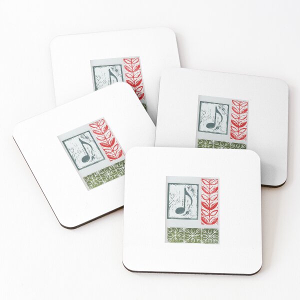 Item preview, Quaver/Eighth Note Block Print 003a designed and sold by Judith Hobbs.