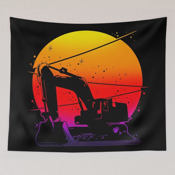 Item preview, Excavator Sunset designed and sold by damnoverload.