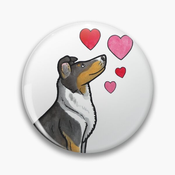 Item preview, Smooth Collie love (tricolour) designed and sold by animalartbyjess.