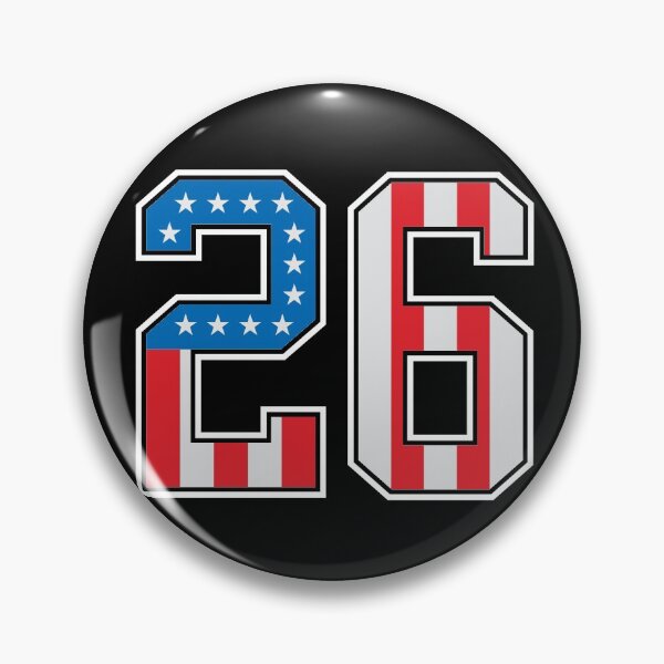 Item preview, 26 American Classy Numbers twenty-six United States Flag designed and sold by Urosek.