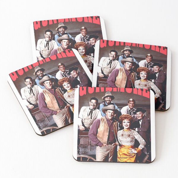 Item preview, Cast of Gunsmoke Mat Dillon and Kitty, Doc and Festus designed and sold by oldwestcowboy.