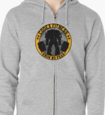Know No Fear (large badge) Zipped Hoodie