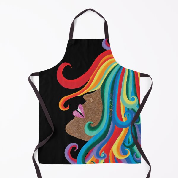Item preview, The Woman with Rainbow Hair by Heather Nafe Art designed and sold by HeatherNafeArt.