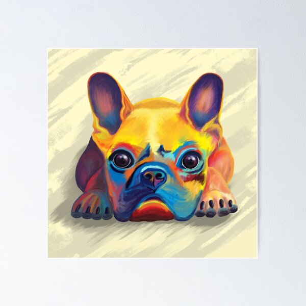 Item preview, French Bulldog Pop Art Style designed and sold by tuzlay.