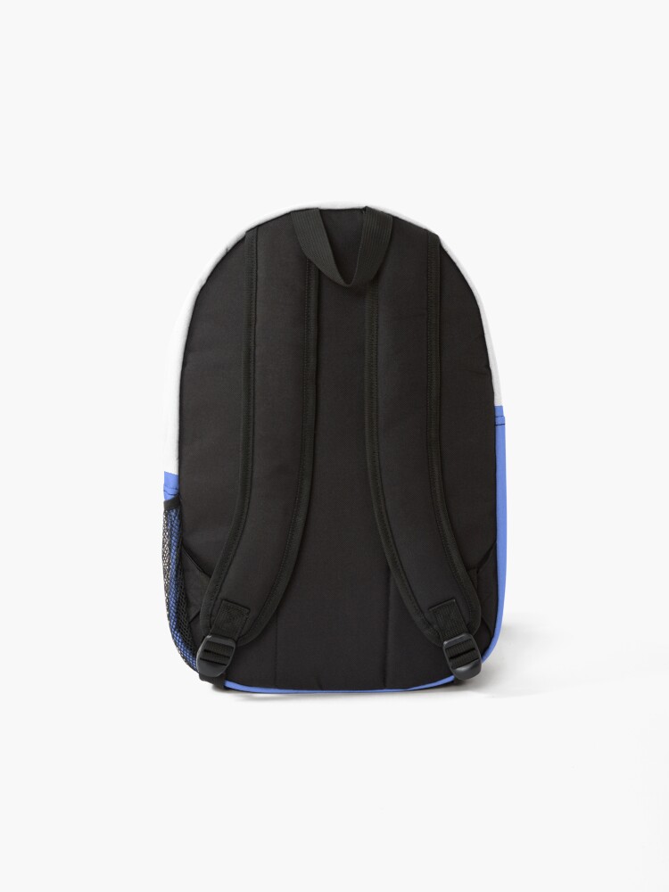 Alternate view of shhh be quiet I'm thinking v1 - PINK font Backpack