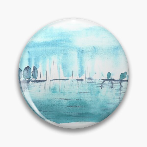 Item preview, Sailboats on the horizon  designed and sold by NitArtCafe.