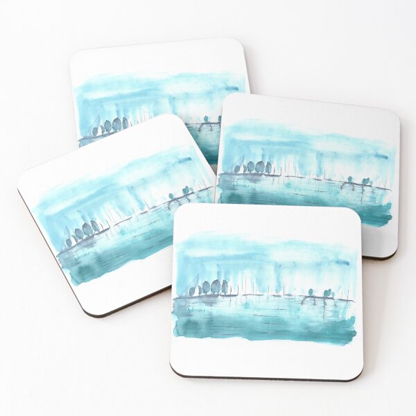Item preview, Sailboats on the horizon  designed and sold by NitArtCafe.
