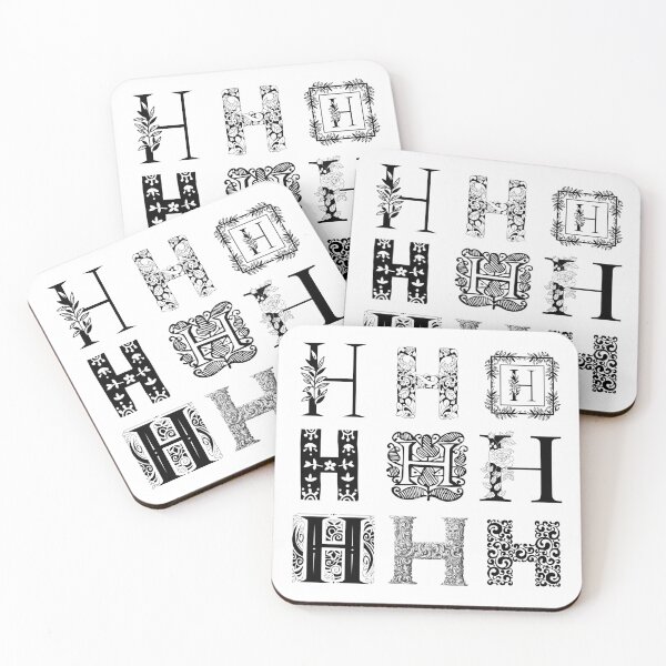 Artikelvorschau, Stickerpaket mit dem Buchstaben H entworfen und verkauft von M-Artie.