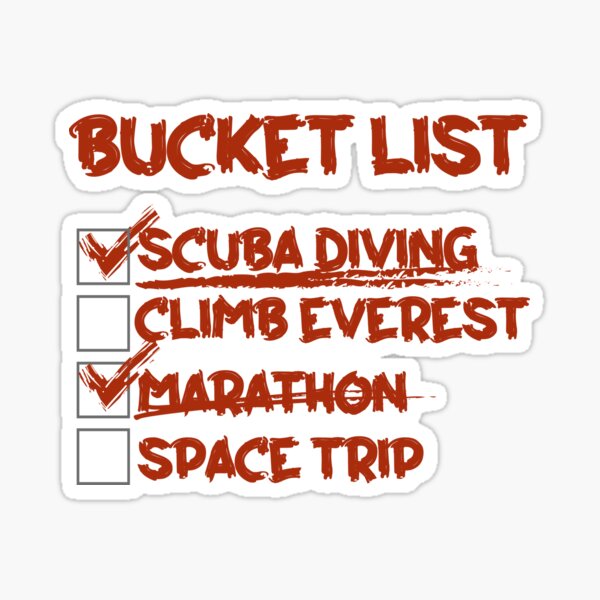 Item preview, bucket list(red) designed and sold by Chocowooyu.