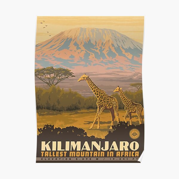 Kilimanjaro Travel Poster