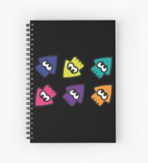 Cuaderno de espiral Calamares estilo Splatoon