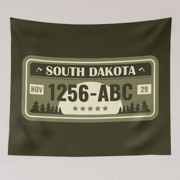Item preview, Vintage South Dakota Car License Plate designed and sold by Anzarr.