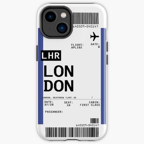 Bordkarte London Telefonkasten iPhone Robuste Hülle