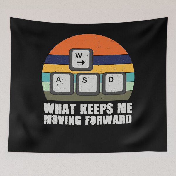 Item preview, Gaming PC Gamer WASD Retro Gamer Gift designed and sold by Lenny Stahl.