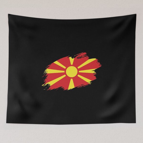 Item preview, Macedonia Macedonian flag flag designed and sold by GeogDesigns.