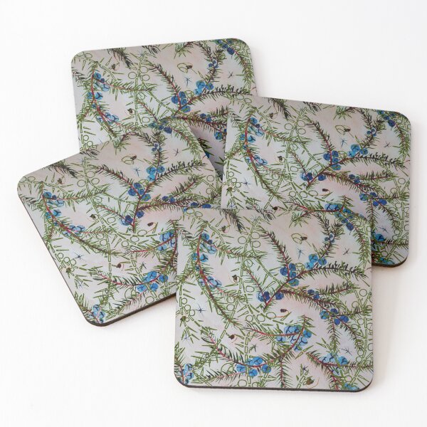 Item preview, juniper branch and its green design designed and sold by Natairbrush.