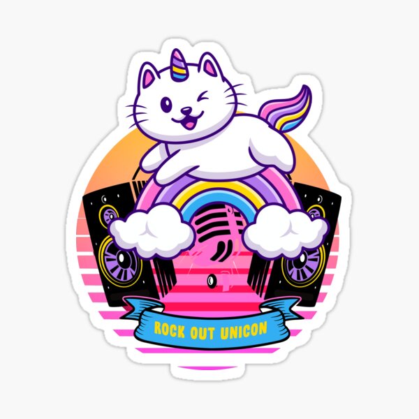 PET ME - Cute Wink Unicorn' Sticker