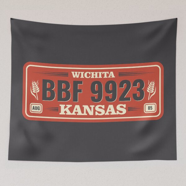 Item preview, Vintage Wichita Kansas Car License Plate designed and sold by Anzarr.