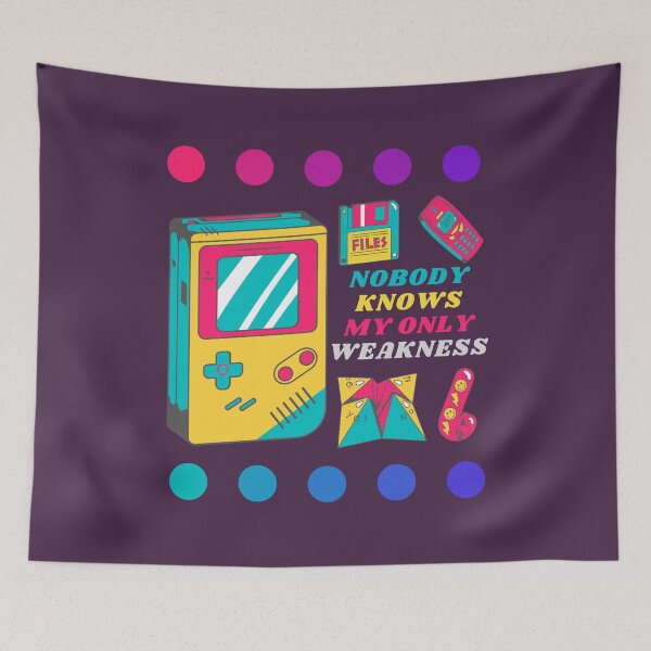 Item preview, Nobody Knows My Only Weakness Retro designed and sold by My-Queens-Store.