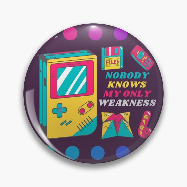 Item preview, Nobody Knows My Only Weakness Retro designed and sold by My-Queens-Store.