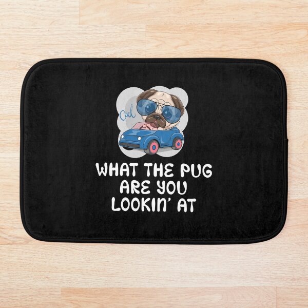 Item preview, Pug driver in the cool car - What The Pug Are You Looking At - for dark background designed and sold by tonorpuri.