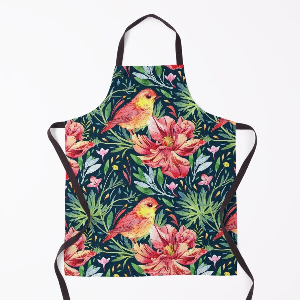 Item preview, Watercolor flowers with bird designed and sold by achtung-ein.