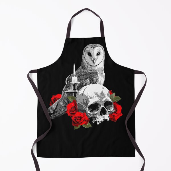 Item preview, Skull and Roses with Owl and lit Candle designed and sold by SpreadForSatan.