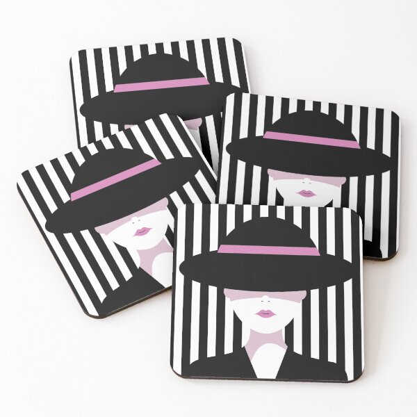 Item preview, Woman Wearing Black Hat - Fashion Art designed and sold by Sapphire-X.