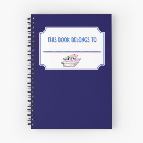Item preview, This book belongs to designed and sold by Quills-Nest.