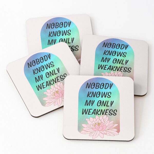 Item preview, Nobody Knows My Only Weakness with lotus designed and sold by My-Queens-Store.