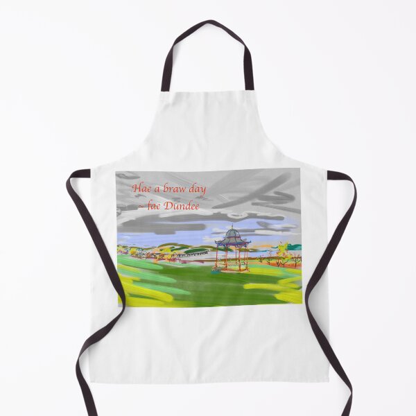 Item preview, Hae a braw day - fae Dundee with a drawing of the bandstand looking across the beautiful wide River Tay towards the Kingdom of Fife designed and sold by Helen Imogen Field.