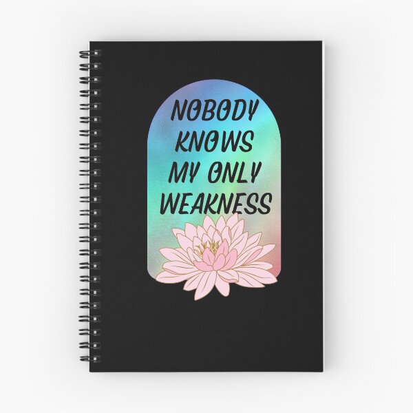 Item preview, Nobody Knows My Only Weakness Inspirational designed and sold by My-Queens-Store.