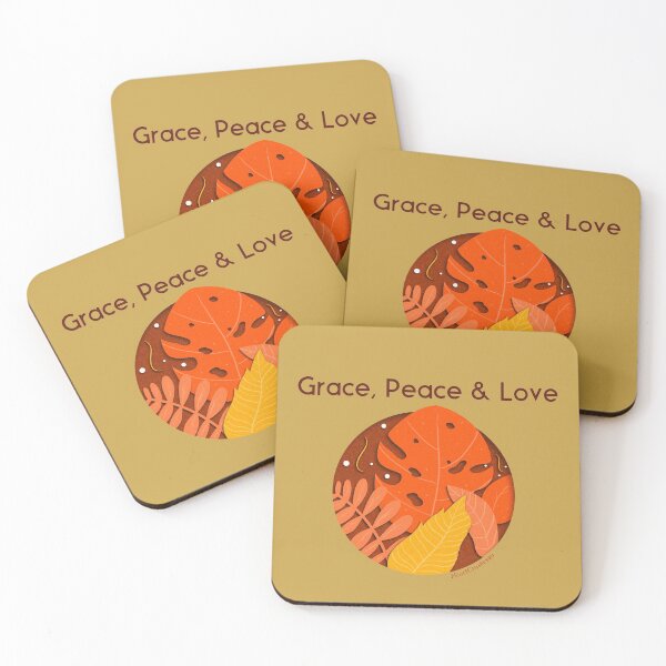 Item preview, Grace, Peace & Love Inspirational Quotes designed and sold by HeartCrushes4u.