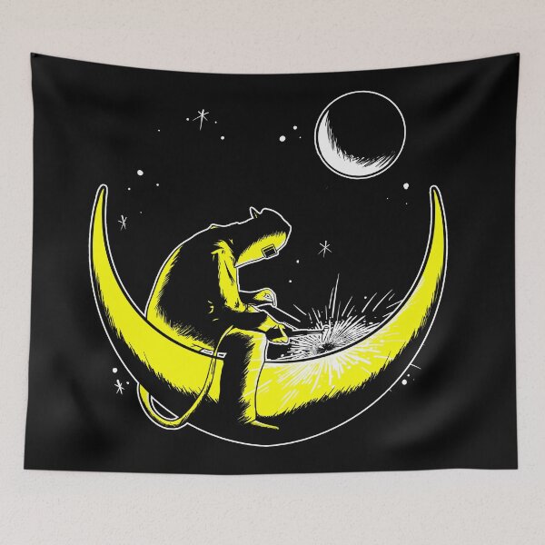 Item preview, Funny Welder Moon designed and sold by damnoverload.