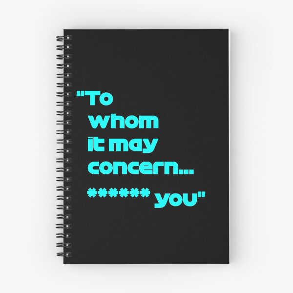 Item preview, Formula one, Valtteri Bottas "To whom it may concern **** you" quote designed and sold by IrishBeast.