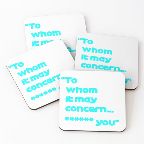Item preview, Formula one, Valtteri Bottas "To whom it may concern **** you" quote designed and sold by IrishBeast.
