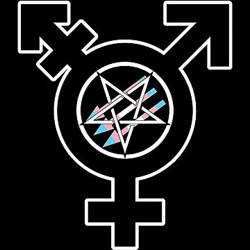 Vorschaubild zum Design Satanischer Antifaschismus – Trans Pride (Age of Sin-Variante) von QueerSatanic