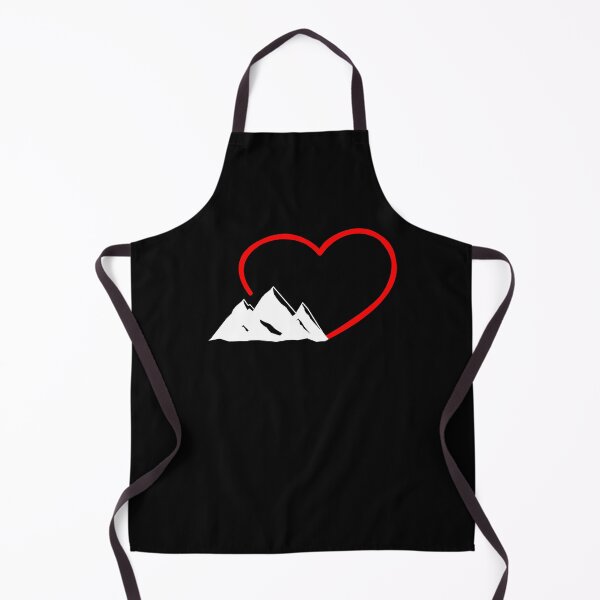 Item preview, A Red Heart With Mountains I Love Hinking designed and sold by Paulina Vanlife.
