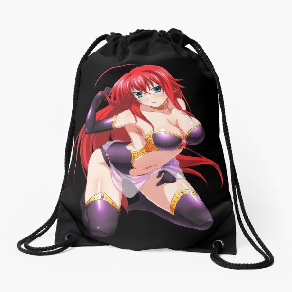 High School DxD Rias Gremory Black Suit Drawstring Bag
