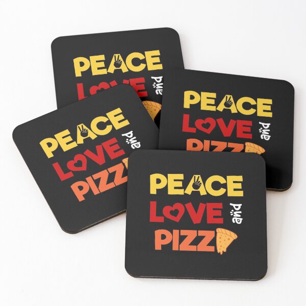 Item preview, Peace Love And Pizza designed and sold by ShaykhUmer.