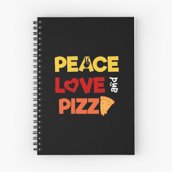 Item preview, Peace Love And Pizza designed and sold by ShaykhUmer.