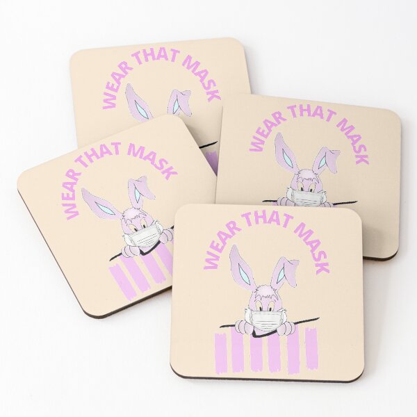 Item preview, WEAR THAT MASK, nr 2,  EASTER BUNNY, BADASS AND FUNNY, EGG HUNT SQUAD, Chilling Peeps designed and sold by Adri Barnard.