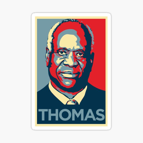 “Clarence Thomas” Sticker for Sale by MrFunkhouser | Redbubble